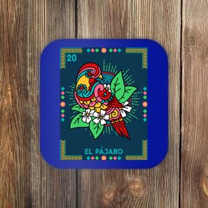 El PáJaro The Bird Card Mexican Lottery Card Gift Coaster