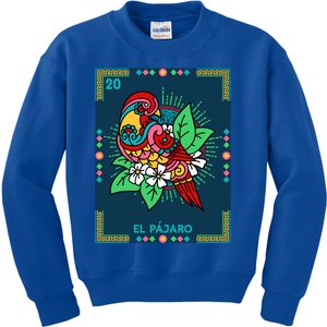 El PáJaro The Bird Card Mexican Lottery Card Gift Kids Sweatshirt