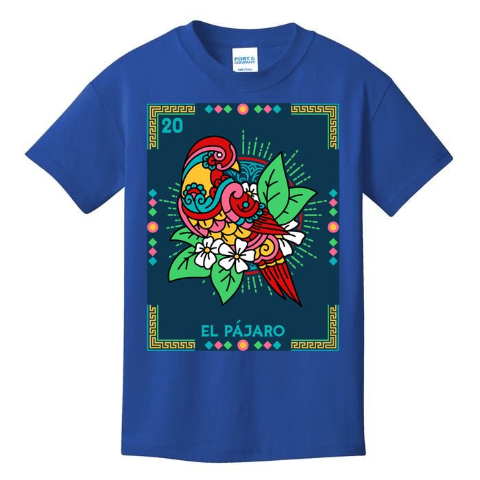 El PáJaro The Bird Card Mexican Lottery Card Gift Kids T-Shirt