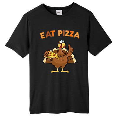 Eat Pizza Turkey Thanksgiving Funny Tall Fusion ChromaSoft Performance T-Shirt