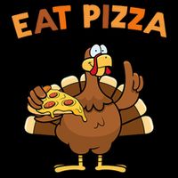 Eat Pizza Turkey Thanksgiving Funny 16 in Basic Backpack