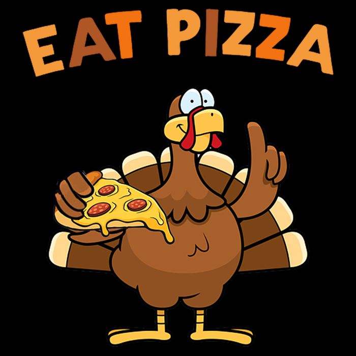 Eat Pizza Turkey Thanksgiving Funny 16 in Basic Backpack