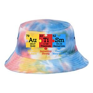 Elets Periodic Table Autism Awareness Autism Chemistry Cool Gift Tie Dye Newport Bucket Hat