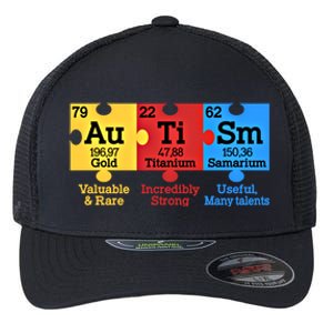 Elets Periodic Table Autism Awareness Autism Chemistry Cool Gift Flexfit Unipanel Trucker Cap