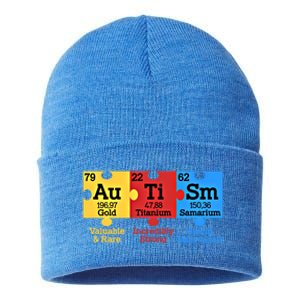 Elets Periodic Table Autism Awareness Autism Chemistry Cool Gift Sustainable Knit Beanie