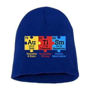 Elets Periodic Table Autism Awareness Autism Chemistry Cool Gift Short Acrylic Beanie