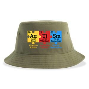 Elets Periodic Table Autism Awareness Autism Chemistry Cool Gift Sustainable Bucket Hat