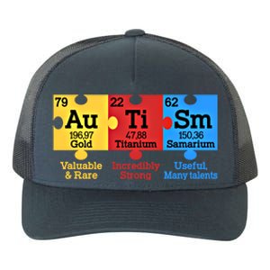 Elets Periodic Table Autism Awareness Autism Chemistry Cool Gift Yupoong Adult 5-Panel Trucker Hat