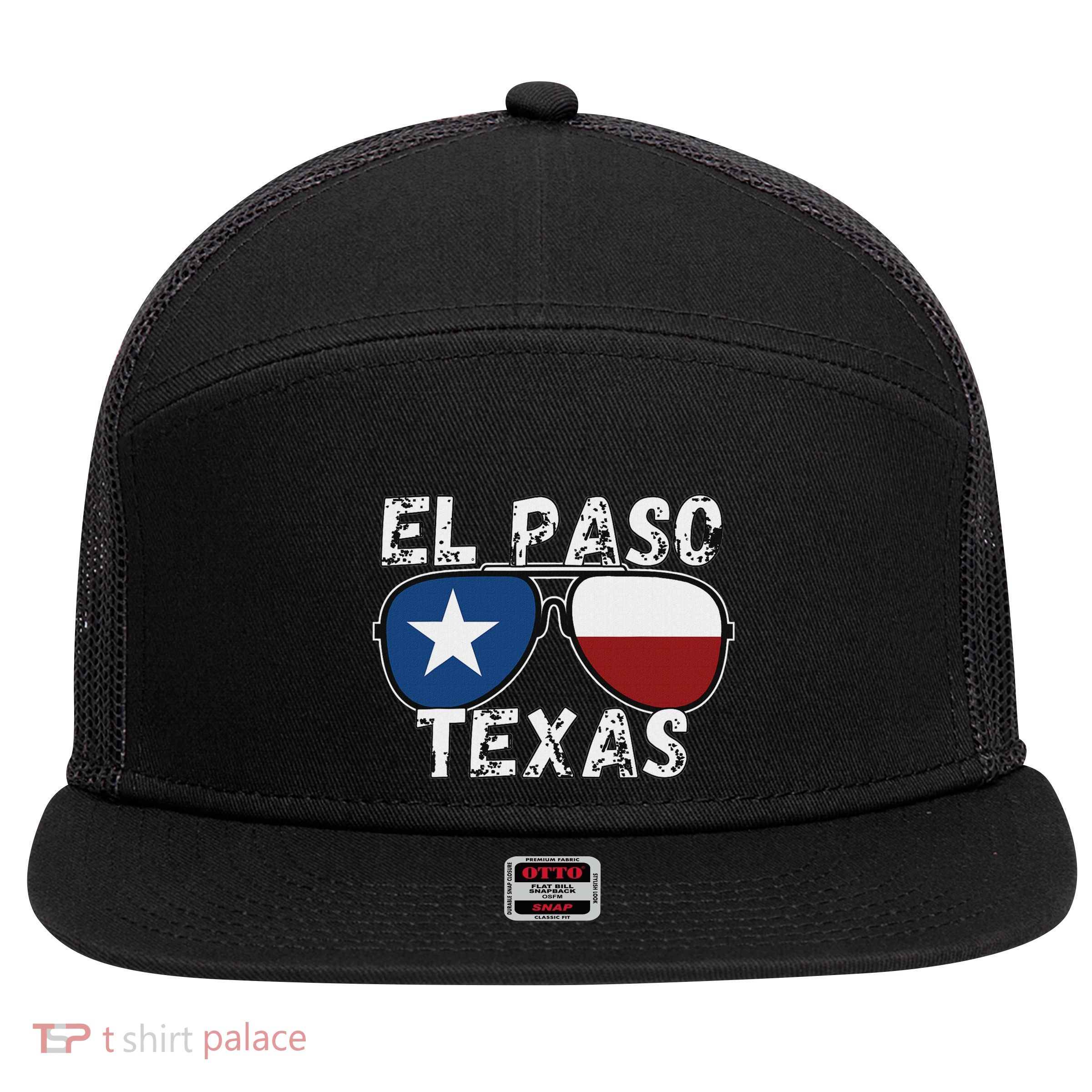 El Paso Tx El Paso Souvenirs 7 Panel Mesh Trucker Snapback Hat