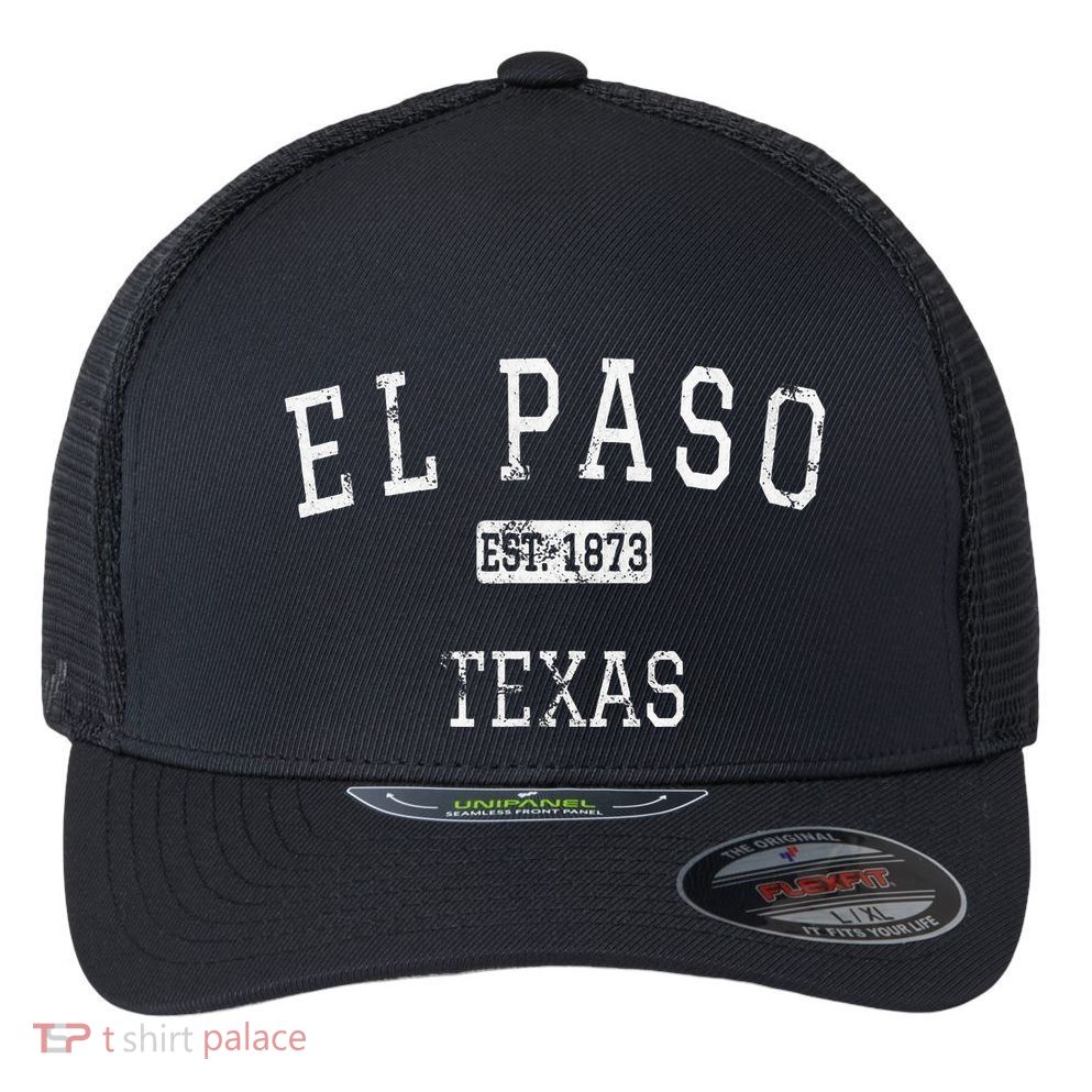 El Paso Texas Tx Vintage Flexfit Unipanel Trucker Cap