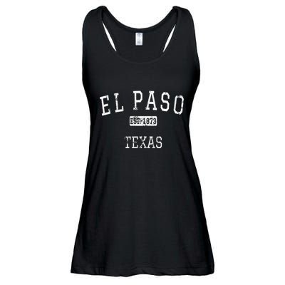 El Paso Texas Tx Vintage Ladies Essential Flowy Tank