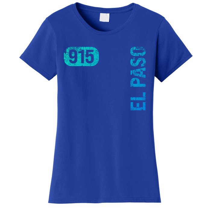 El Paso Texas 915 Area Code Vintage Retro Gift Women's T-Shirt