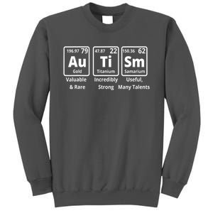 Elements Periodic Table Asd Autism Awareness Gift Tall Sweatshirt