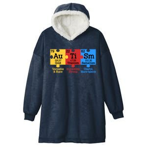 Elets Periodic Table Autism Awareness Autism Chemistry Gift Hooded Wearable Blanket