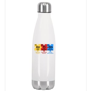 Elets Periodic Table Autism Awareness Autism Chemistry Gift Stainless Steel Insulated Water Bottle