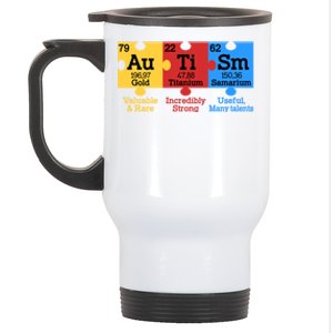 Elets Periodic Table Autism Awareness Autism Chemistry Gift Stainless Steel Travel Mug