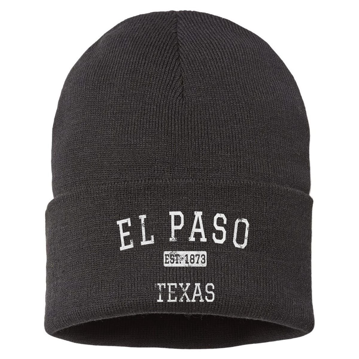 El Paso Texas Vintage Sustainable Knit Beanie
