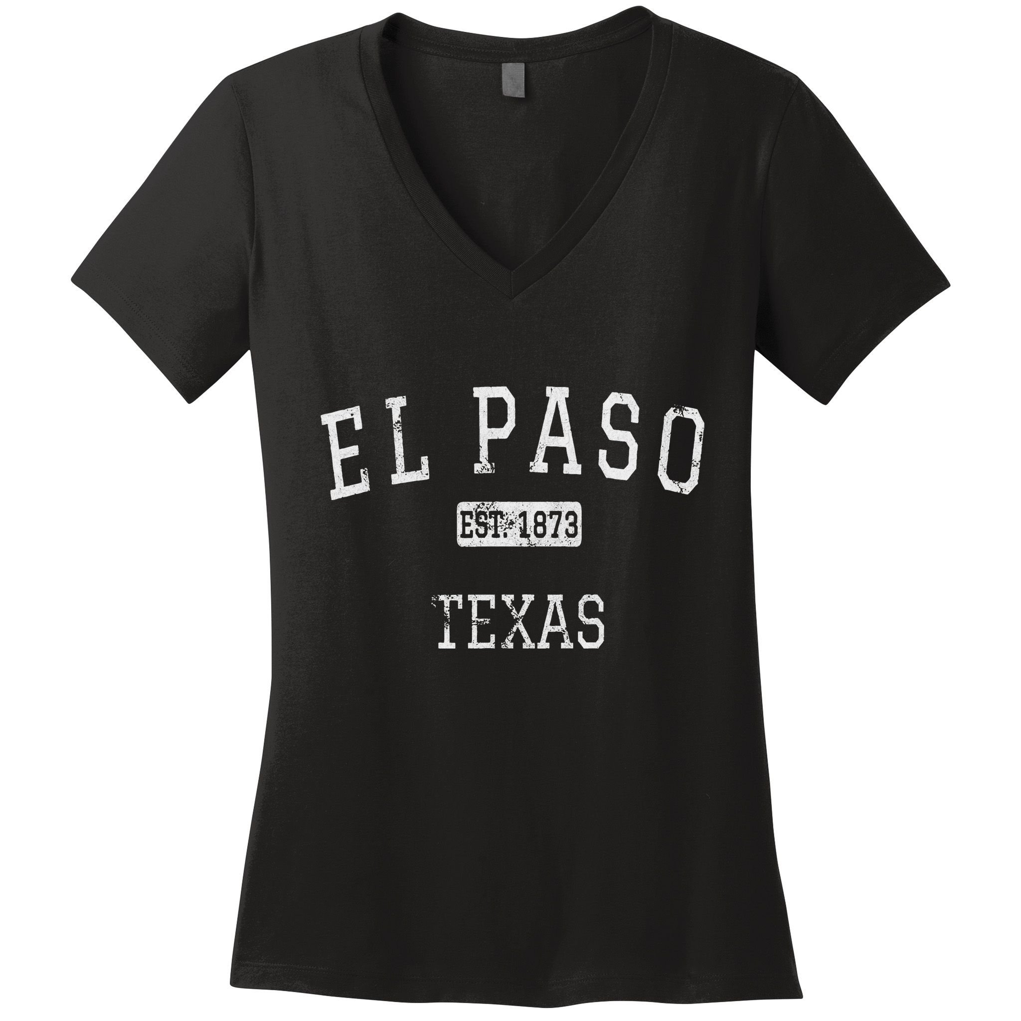 El Paso Texas Vintage Women's V-Neck T-Shirt