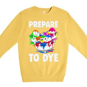 Easter Prepare To Dye Easter Day Premium Crewneck Sweatshirt