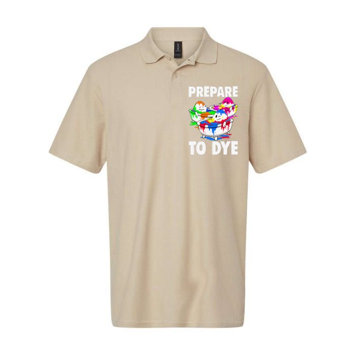 Easter Prepare To Dye Easter Day Softstyle Adult Sport Polo