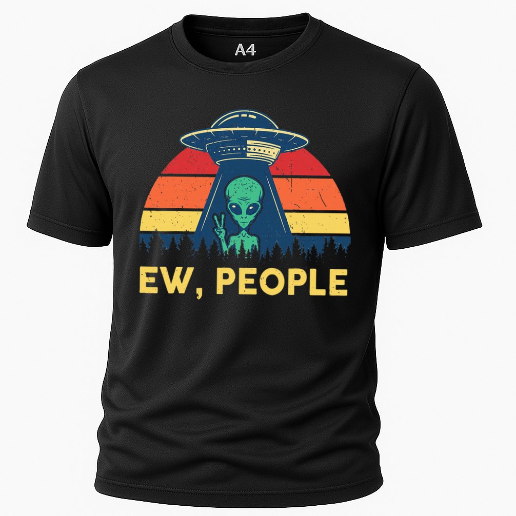 Ew People  Ufo Alien Costume Cooling Performance Crew T-Shirt