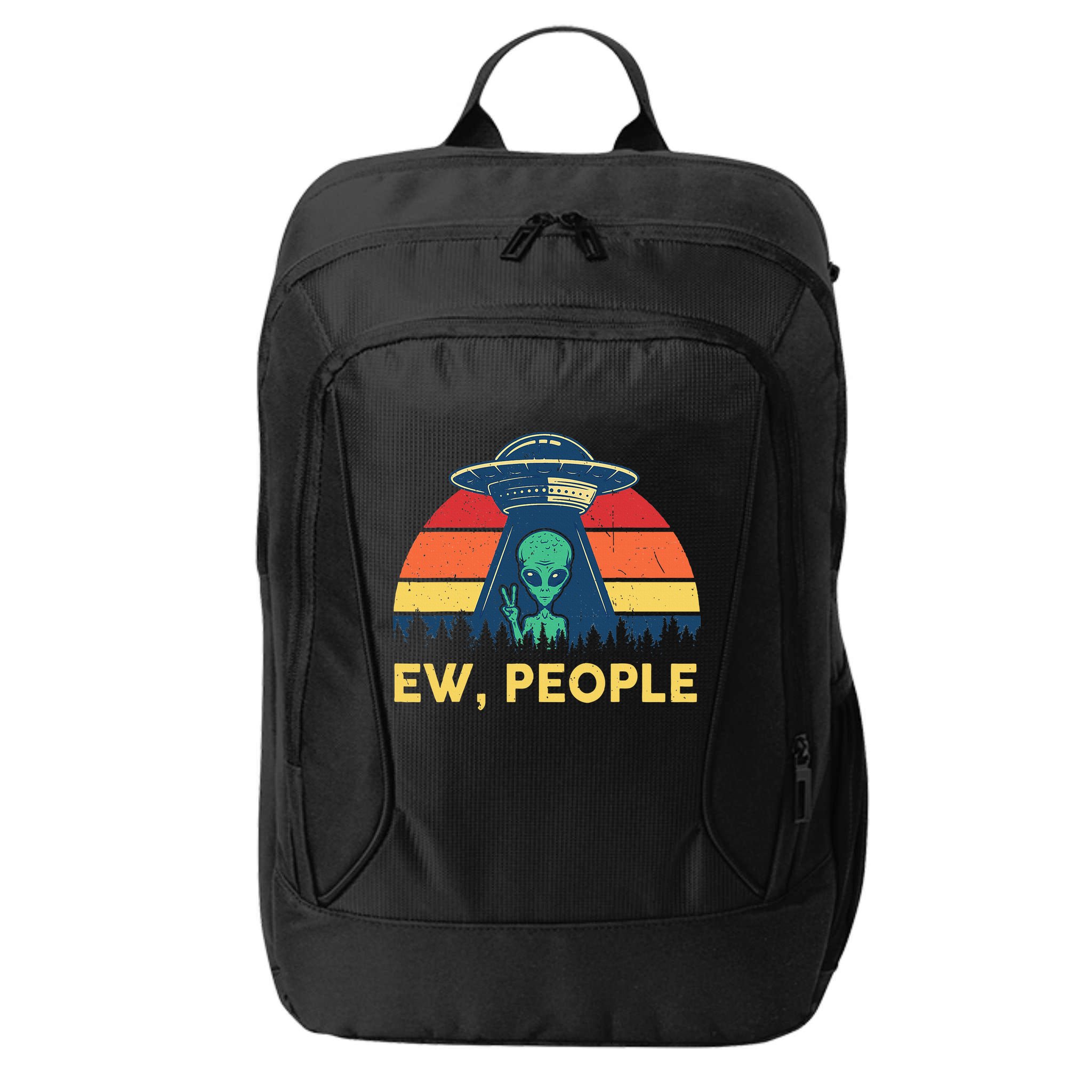 Ew People  Ufo Alien Costume City Backpack