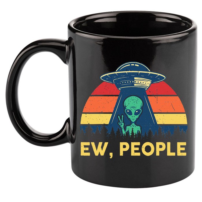 Ew People  Ufo Alien Costume 11oz C Handle Ceramic Mug