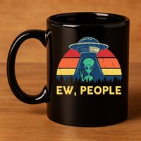 Ew People  Ufo Alien Costume 11oz C Handle Ceramic Mug