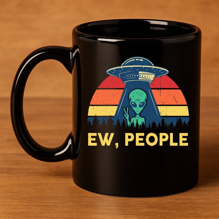 Ew People  Ufo Alien Costume 11oz C Handle Ceramic Mug