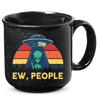 Ew People  Ufo Alien Costume 15oz Campfire Ceramic Mug