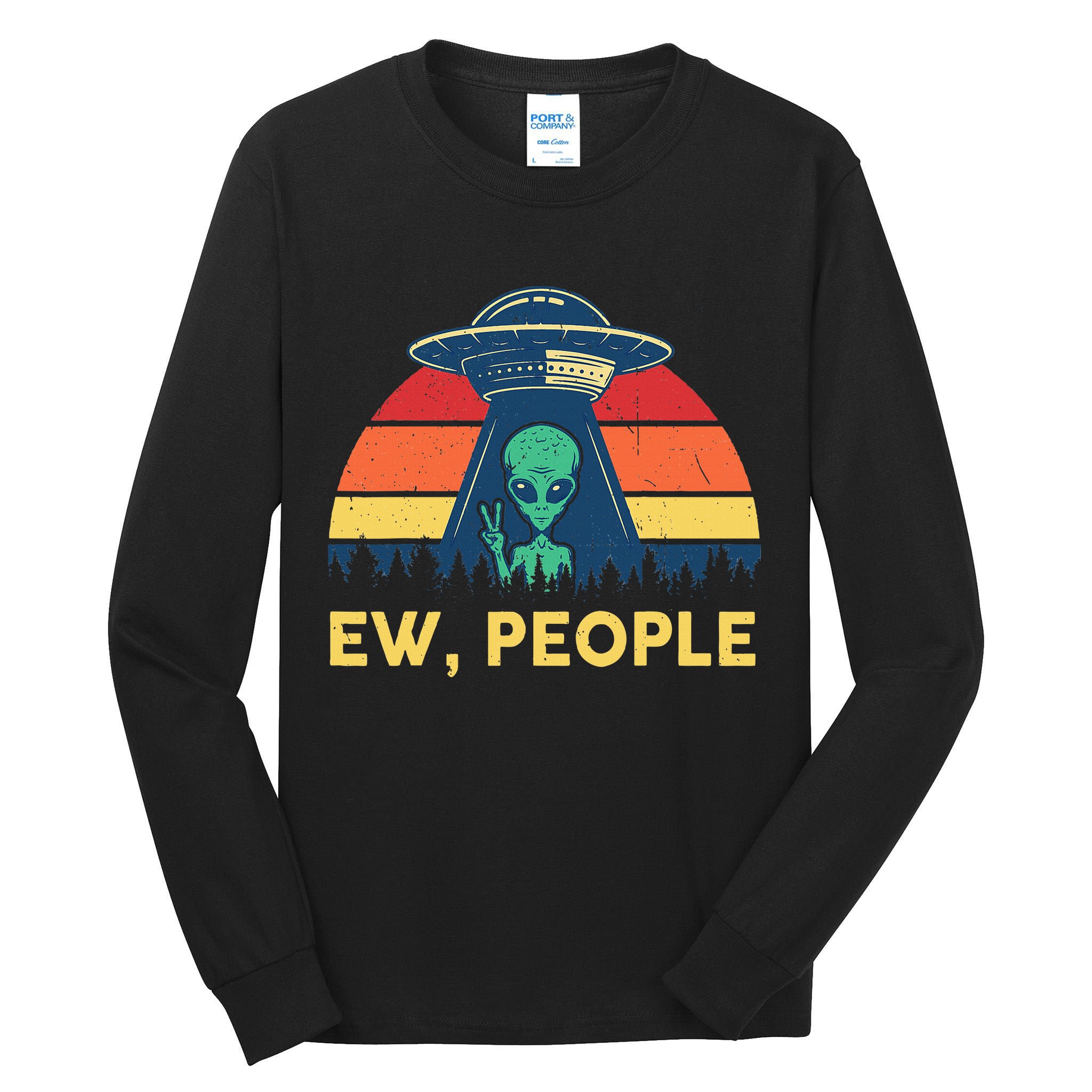 Ew People  Ufo Alien Costume Tall Long Sleeve T-Shirt