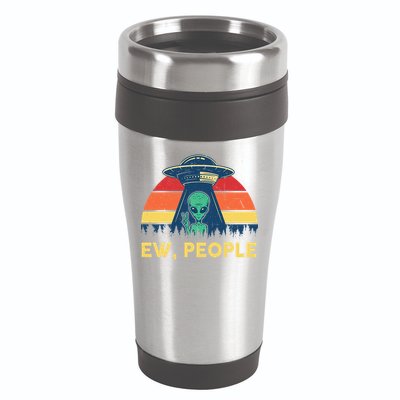 Ew People  Ufo Alien Costume 16oz Travel Tumbler