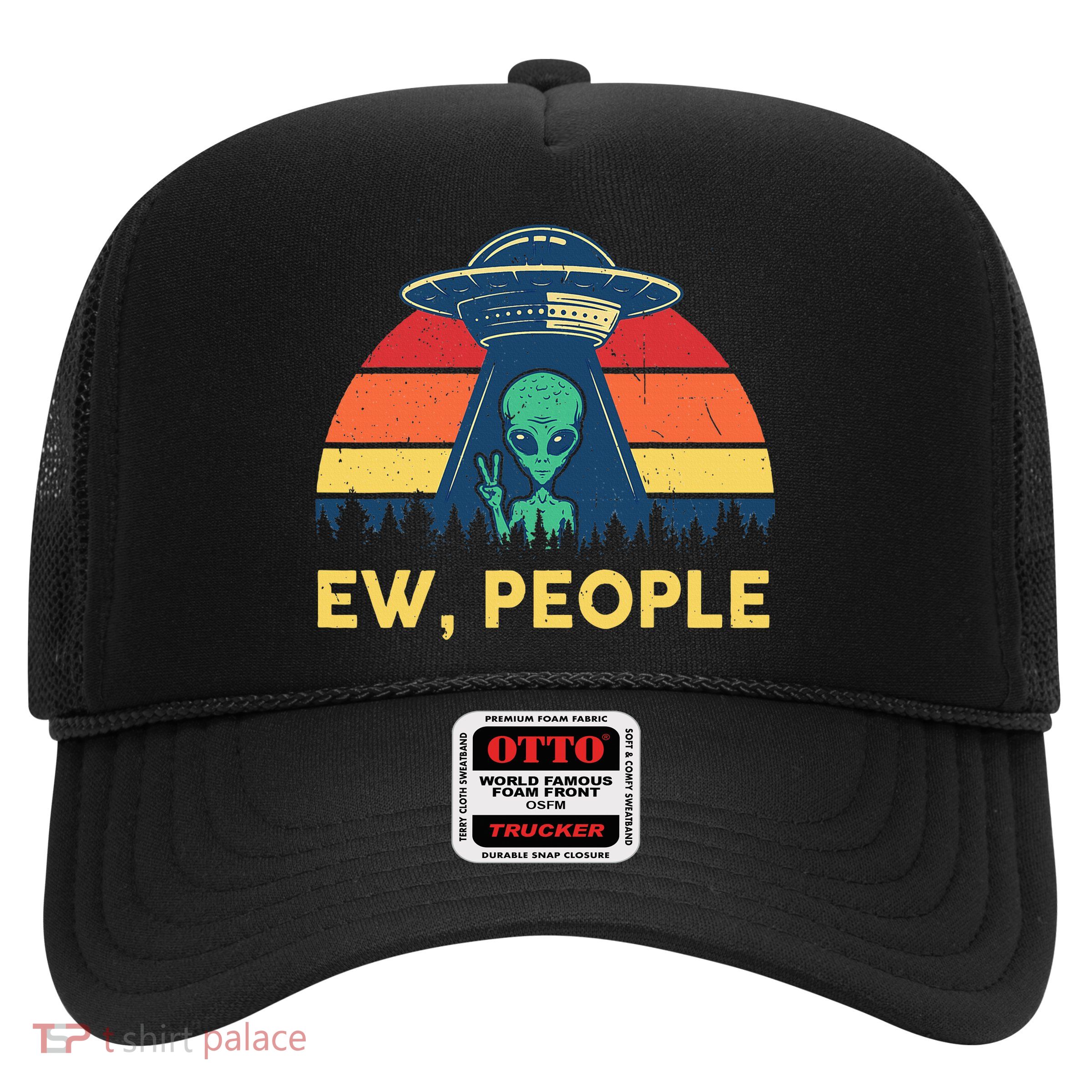 Ew People  Ufo Alien Costume Trucker Hat