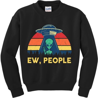 Ew People  Ufo Alien Costume Kids Sweatshirt