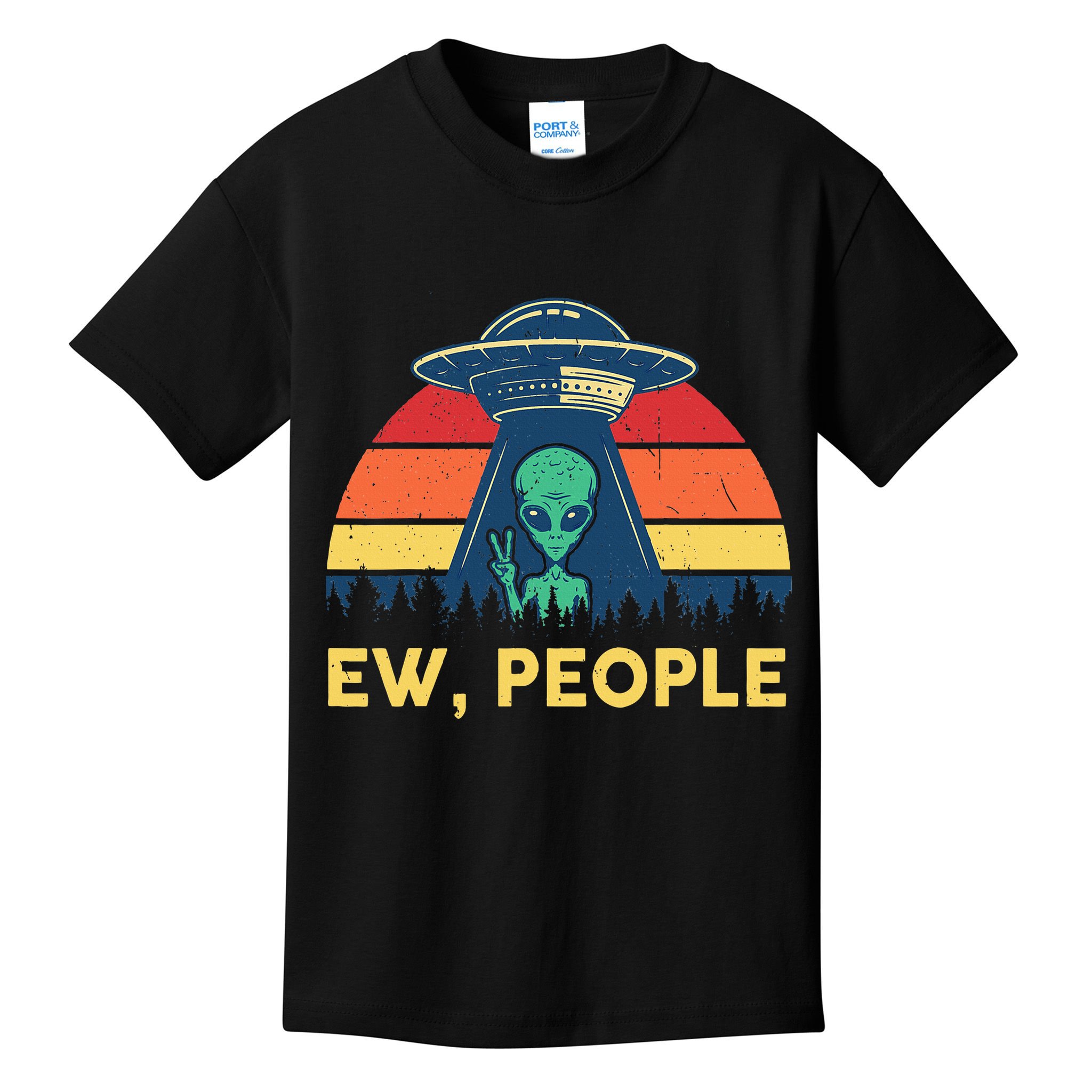 Ew People  Ufo Alien Costume Kids T-Shirt