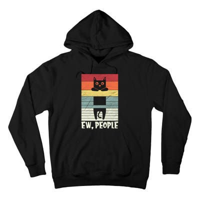 Ew People Vintage Black Cat Tall Hoodie