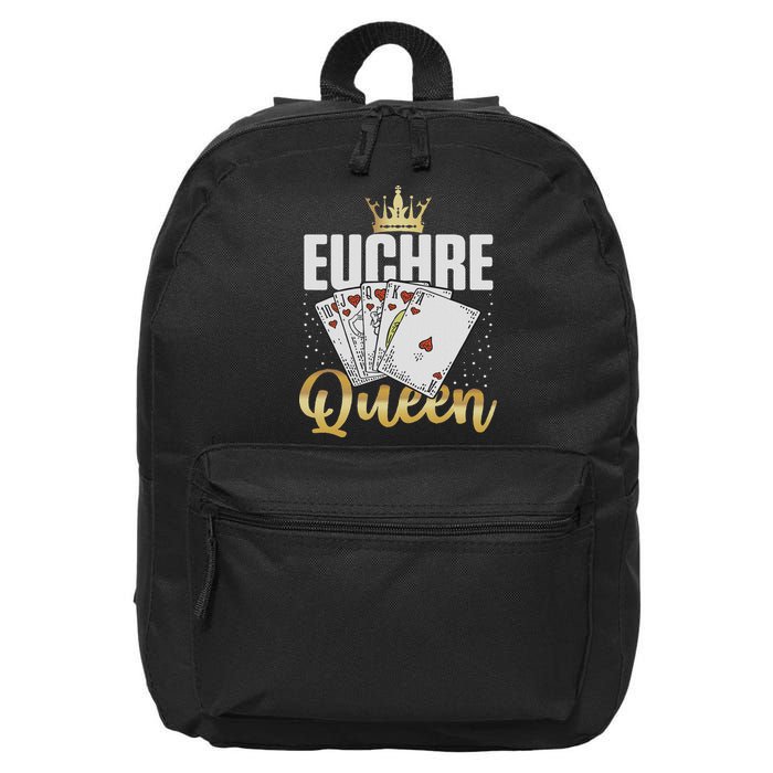 Euchre Queen Euchre Game 16 in Basic Backpack