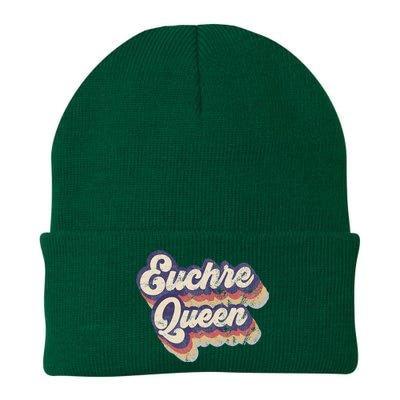 Euchre Queen Euchre Card Game Player Vintage Euchre Knit Cap Winter Beanie