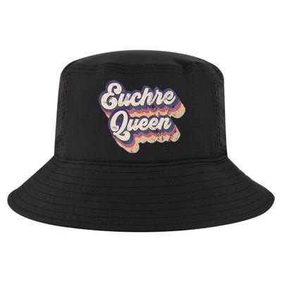 Euchre Queen Euchre Card Game Player Vintage Euchre Cool Comfort Performance Bucket Hat