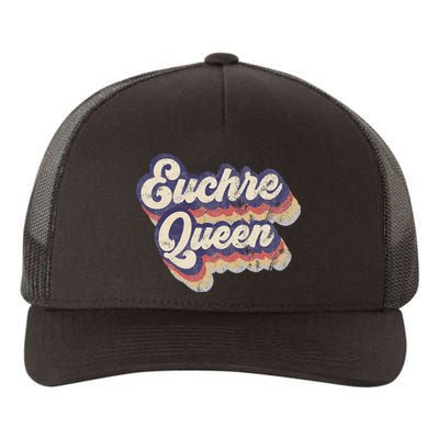 Euchre Queen Euchre Card Game Player Vintage Euchre Yupoong Adult 5-Panel Trucker Hat