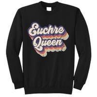 Euchre Queen Euchre Card Game Player Vintage Euchre Sweatshirt