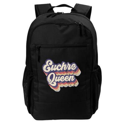 Euchre Queen Euchre Card Game Player Vintage Euchre Backpack