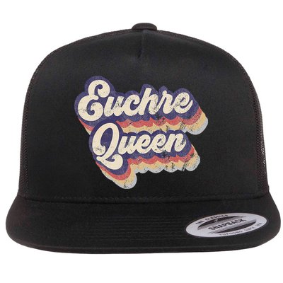 Euchre Queen Euchre Card Game Player Vintage Euchre Flatbill Hat