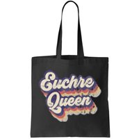 Euchre Queen Euchre Card Game Player Vintage Euchre Tote Bag