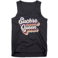 Euchre Queen Euchre Card Game Player Vintage Euchre Tank Top