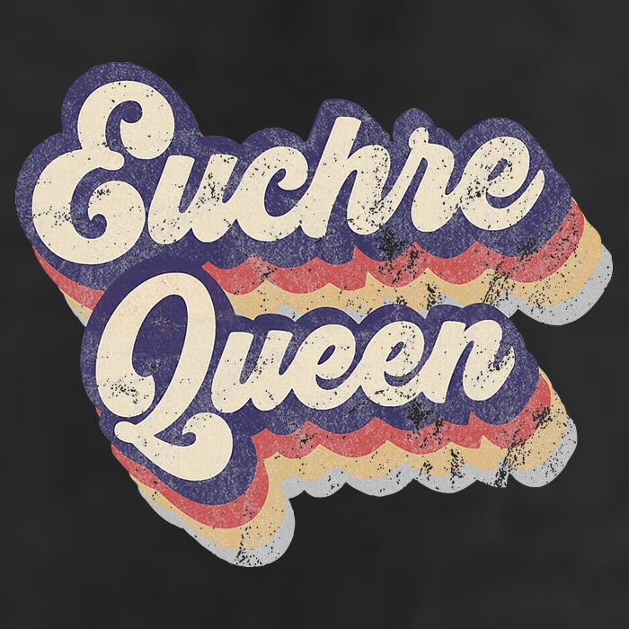 Euchre Queen Euchre Card Game Player Vintage Euchre Golf Towel