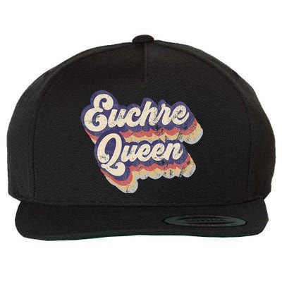 Euchre Queen Euchre Card Game Player Vintage Euchre Wool Snapback Cap