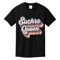 Euchre Queen Euchre Card Game Player Vintage Euchre Kids T-Shirt
