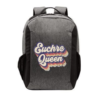 Euchre Queen Euchre Card Game Player Vintage Euchre Vector Backpack