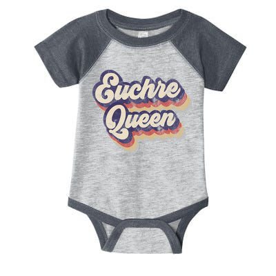Euchre Queen Euchre Card Game Player Vintage Euchre Infant Baby Jersey Bodysuit